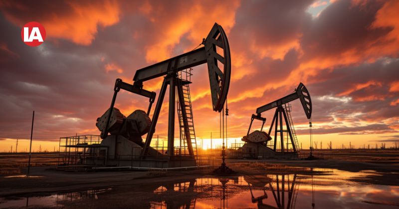 Oil pumps work rhythmically. AI generated image by Freepik.