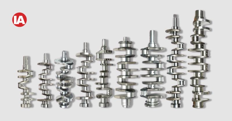 Crankshafts forged at Happy Forgings Limited.