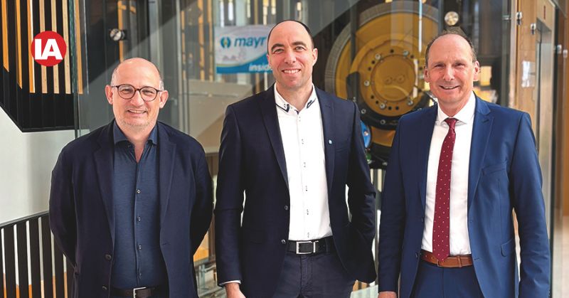 Management at Mayr Transmisiones, S.L. (f.l.t.r): Òscar Moncàs Miralles (Manager Mayr Transmisiones, S.L.), Ferdinand Mayr (CEO Mayr power transmission), Christian Illig (CFO Mayr power transmission)