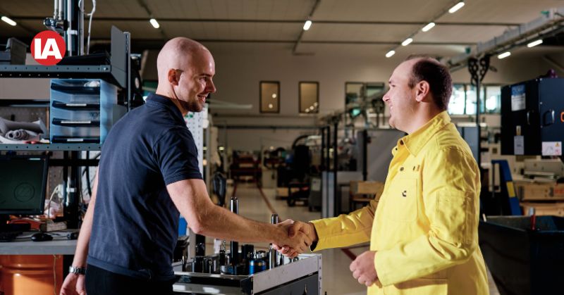 Yellow coats are symbolic representation for experts in manufacturing